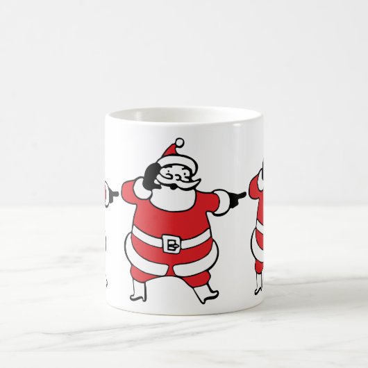 Mug Jolly Santa Claus appelle Reindee à Noël (Centre)