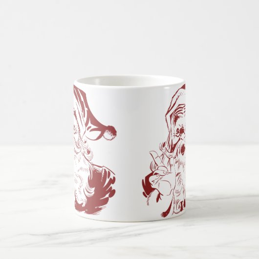 Mug Jolly Santa Claus dans Red Fun Retro Joyeux Noël (Centre)