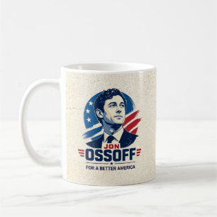 Mug Jon Ossoff Pour une Amérique meilleure Politiq