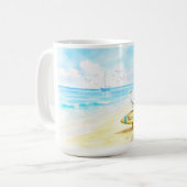 Mug Jon Seagull - Paix & Amour (Devant gauche)