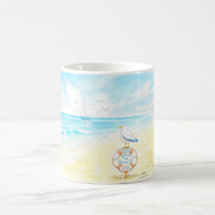 Mug Jon Seagull - Paix & Amour Sauvent le Monde