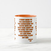 Mug Jonah 2:6 Verset Bible de KJV Deux Tons (Centre)