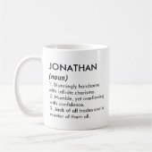 Mug Jonathan name, Editable name, Custom name (Gauche)