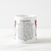 Mug Jorgensen, l'origine, la signification et la crête (Centre)