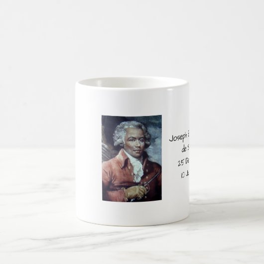 Mug Joseph Bologne, Chevalier de Saint-Georges (Centre)