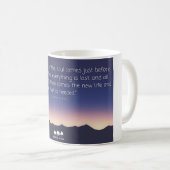 Mug Joseph Campbell cite la nuit noire de l'âme (Devant droit)