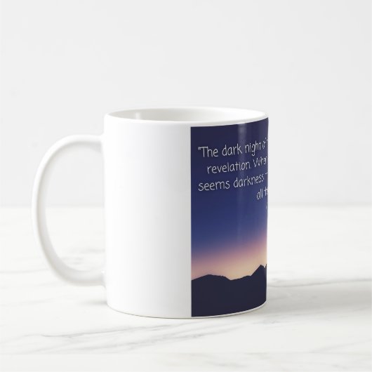 Mug Joseph Campbell cite la nuit noire de l'âme (Gauche)