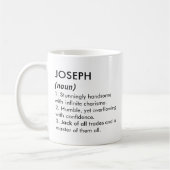 Mug Joseph name, Editable name, Custom name (Gauche)