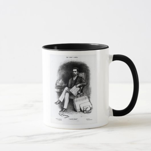 Mug Joseph Pulitzer "de la curiosité", 1887 (Droite)
