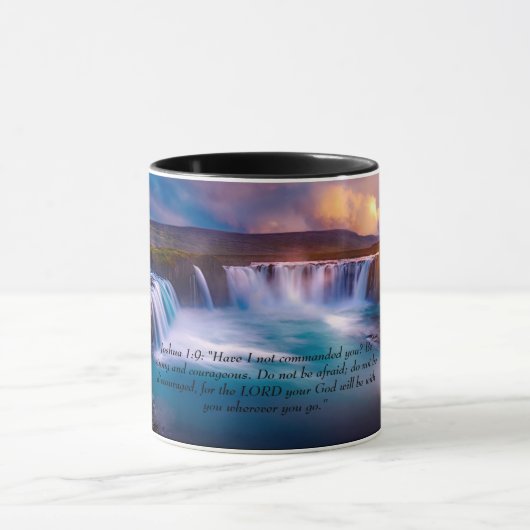 Mug Joshua 1:9 cascades (Centre)