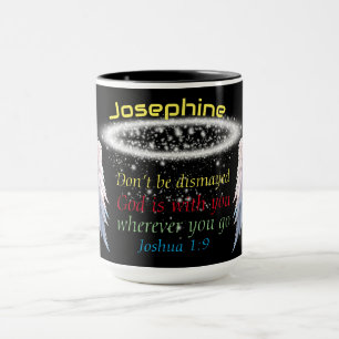 Mug Joshua 1:9 Méditation du message de foi chrétienne