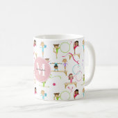 Mug Jote Gymnastique multicolore Motif pour enfants Mo (Devant droit)