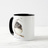 Mug Jote Junco Bird, Écriture, Matt 11:28, Repos (Devant gauche)