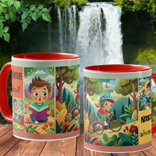 Mug Jote Kid Illustrations personnalisées Adventure Mu