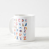 Mug Jote Kids ABC Anglais Alphabet Enseignant (Devant gauche)