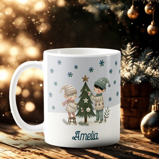 Mug Jote Kids Décoration Arbre de Noël Nom du dessin