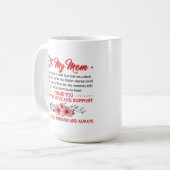 Mug Jote Maman poème ajouter monogramme (Devant gauche)