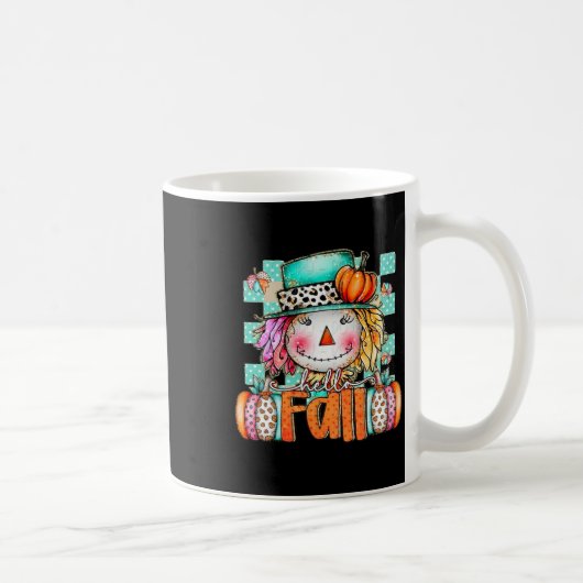 Mug Jote Scarecrow Citrouille Thanksgiving Halloween H (Droite)