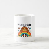 Mug Jote Sloth � Hang Sur � Rainbow Positive Quote Sti (Centre)