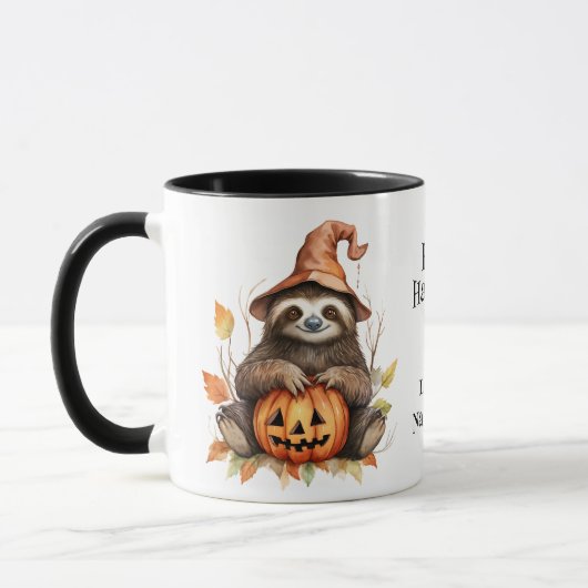 Mug Jote Sloth Jack o' Lantern Enfants Halloween (Gauche)