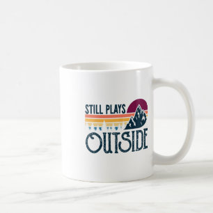 Mug Joue toujours à l'extérieur drôle vintage camping