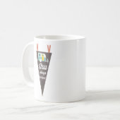 Mug Joue Toujours À L'Extérieur Du Camping Drôle Sloga (Devant gauche)
