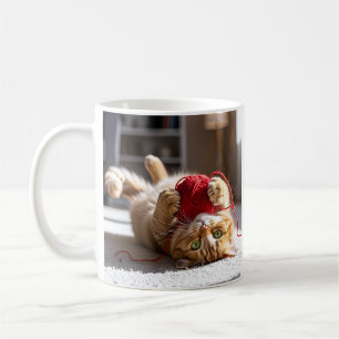Mug Jouer à la belle fleur de chat