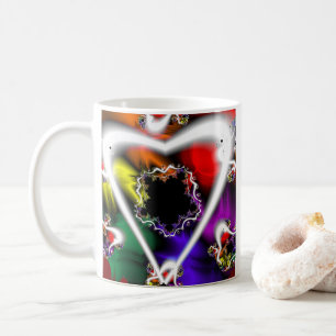 Mug Jouer Arc-en-ciel Fractal Art