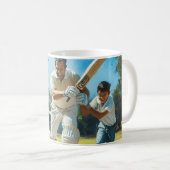 Mug Jouer Art numérique de cricket (Devant droit)