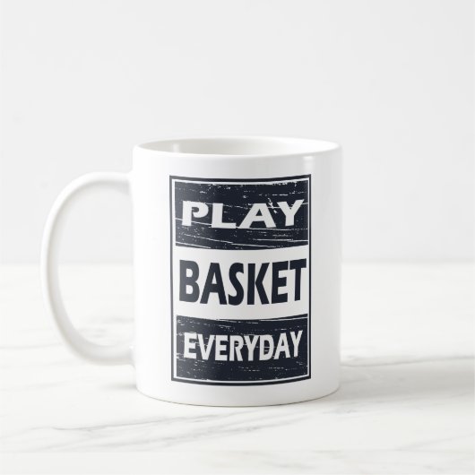 Mug jouer au basket-ball, des phrases de motivation qu (Gauche)