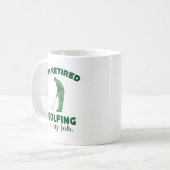 Mug Jouer au golf est mon travail (Devant gauche)