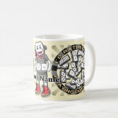 Mug Jouer aux dominos (Devant droit)