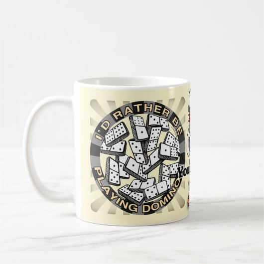 Mug Jouer aux dominos (Gauche)