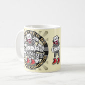 Mug Jouer aux dominos (Devant gauche)
