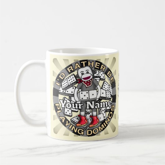 Mug Jouer aux dominos (Gauche)