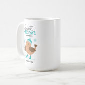 Mug Jouer aux oiseaux d'hiver dans la neige Personnali (Devant gauche)