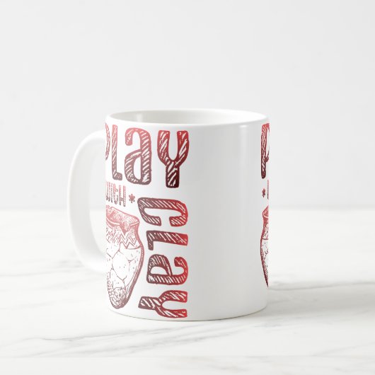 Mug Jouer avec la poterie en argile (Devant gauche)