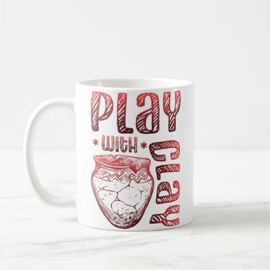 Mug Jouer avec la poterie en argile (Gauche)