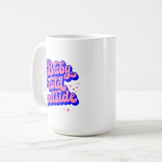 Mug Jouer bébé, c’est froid en hiver (Devant gauche)