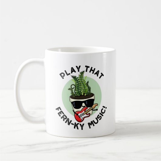 Mug Jouer Ce Puzzle Plante Drôle De Musique Fern (Gauche)