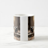 Mug Jouer Chaussure Chat amusant (Centre)