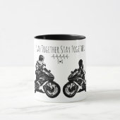 Mug Jouer ensemble...Moto personnalisée (Centre)