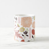 Mug Jouer Floral Mix Botanique Peach Green Whimsical (Centre)