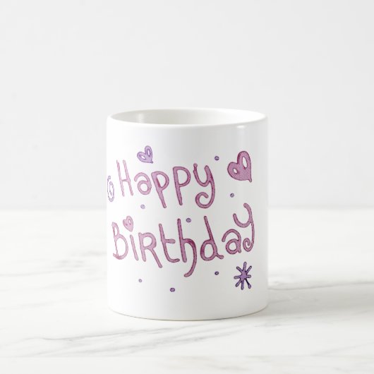 Mug Jouer Joyeux texte d'anniversaire (Centre)
