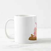 Mug Jouer le cochon dans la boue drôle animal de ferme (Gauche)