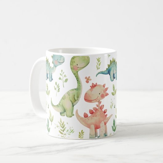 Mug Jouer mignon dinosaures (Devant gauche)