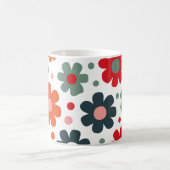 Mug Jouer Motif de fleurs rétro (Centre)