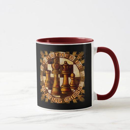 Mug Jouer plutot aux échecs (Droite)