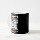 Mug Jouer Ukulele est Thérapie (Devant gauche)