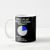 Mug Jouerai-je aux jeux vidéo aujourd'hui - Amateur de (Gauche)